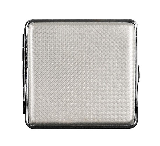 Carbon pu leer sigarettenkoker wit