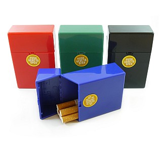 De welbekende color sigarettendoosjes van het merk Clicbox