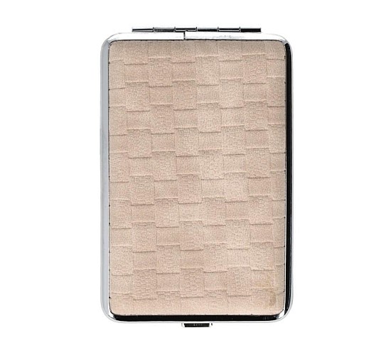 Kleine koker imitatieleer beige