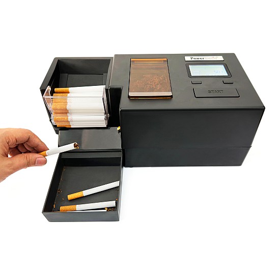 Voltooide sigaret geproduceerd door Powermatic 5 automatische sigarettenvuller