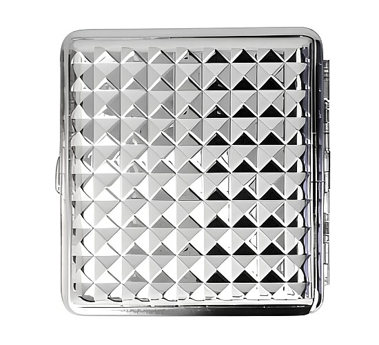 Pyramid tiles sigarettenkoker zilver