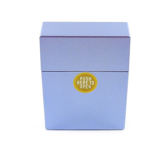 Sigarettendoosje metallic blauw 25