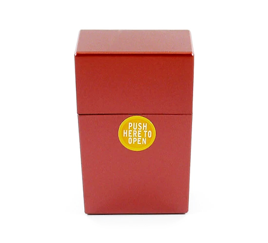 Sigarettendoosje metallic rood 100s