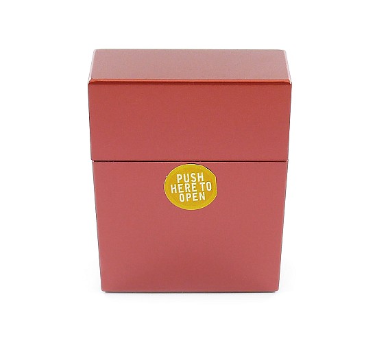 Sigarettendoosje metallic rood 25