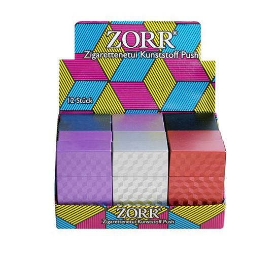 Metallic sigarettendoosjes met geometrische patronen