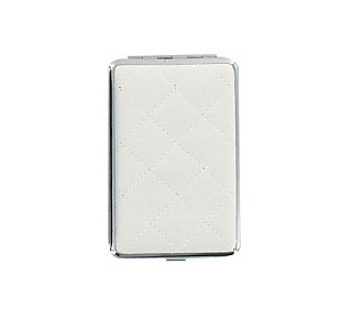 Witte sigaretten koker met luxe stiksels