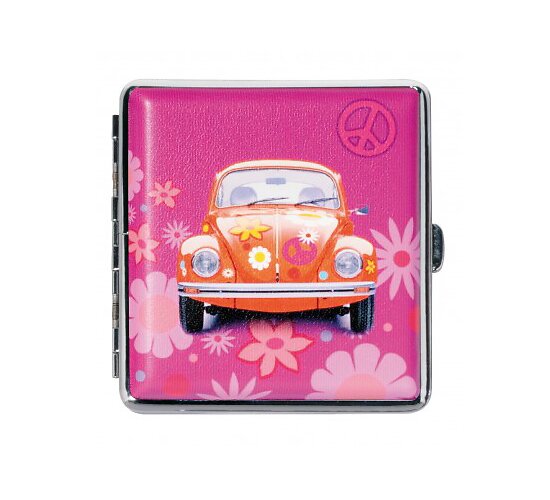 Sigarettenkoker met Oranje VW Beetle en flower power design