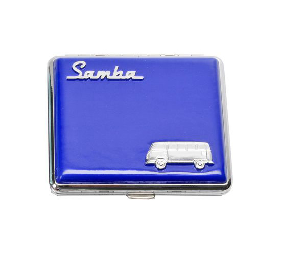 Donkerblauw VW Samba sigarettendoosje