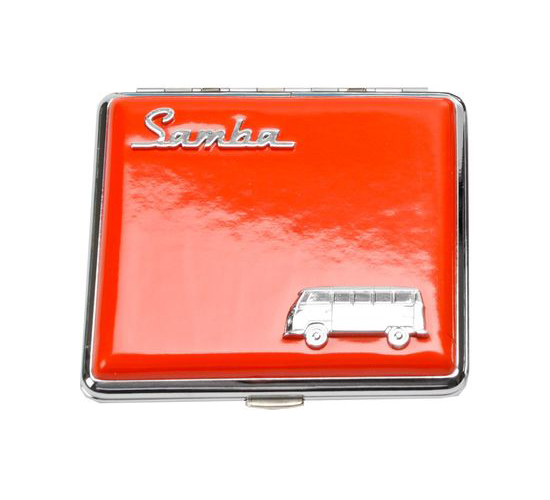 Rode VW Samba sigarettenkoker met embleem