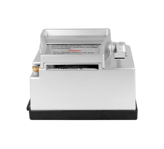 Zorr Powermatic 2 Plus sigarettenmaker bovenaanzicht met trechter