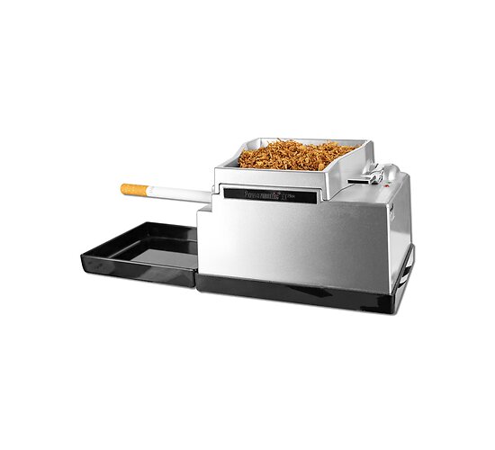 Zorr Powermatic 2 Plus elektrische sigarettenvuller in gebruik met tabak