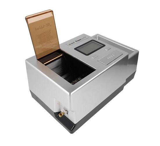Zorr Powermatic 3 Plus Deluxe automatische sigarettenmaker met hulzenhouder aan de zijkant