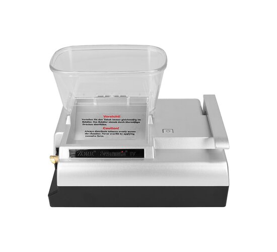 Zorr Powermatic 4 Plus hulzenstopper bovenaanzicht met tabak trechter