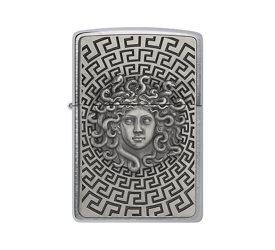 2008151 zippo embleem medusa
