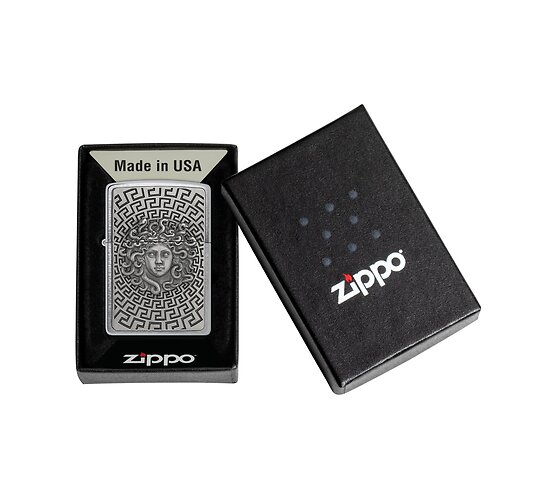 2008151 zippo medusa embleem