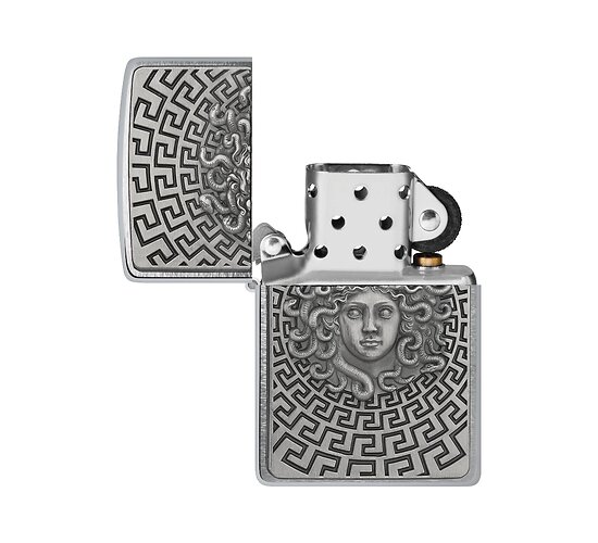 2008151 zippo medusa emblem