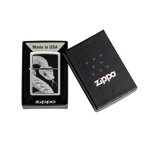 2008204 zippo snake red eyes charm emblem