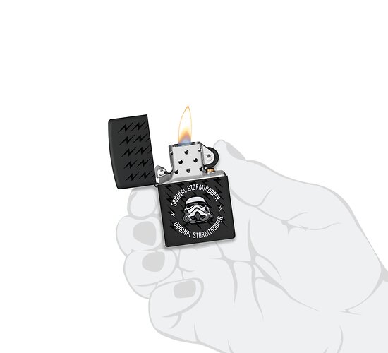 60007765 original stormtrooper bolt design zippo