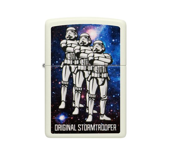 60007768 stormtrooper glow in the dark zippo
