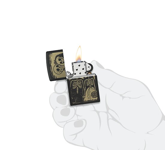 60007808 zippo skeleton couple wedding design