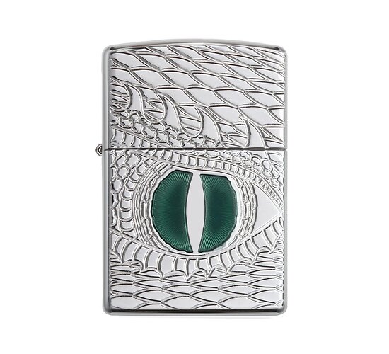 Zippo Armor aansteker draken oog
