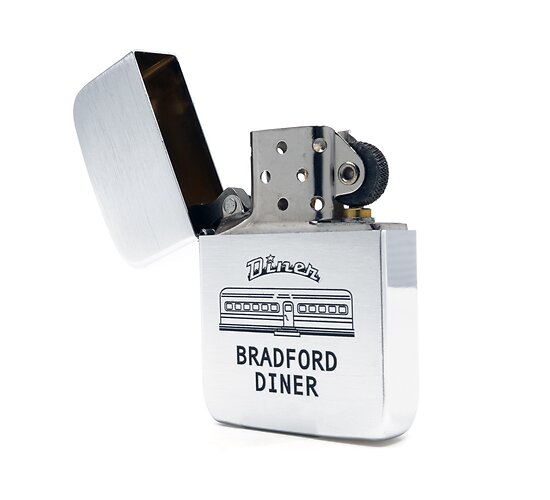 Bradford diner zippo chrome
