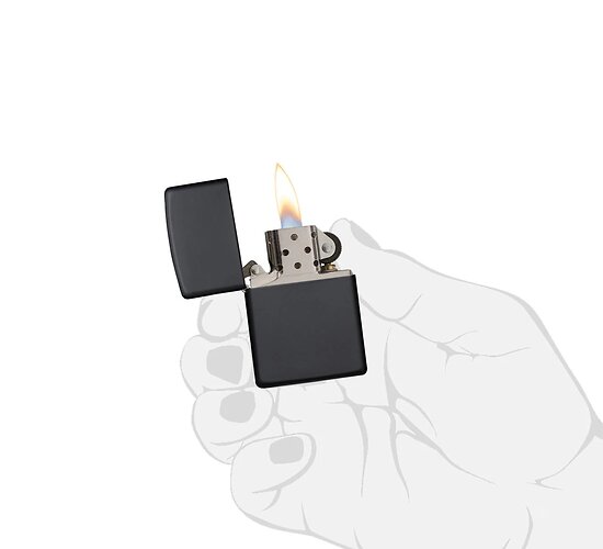Classic zippo black matte