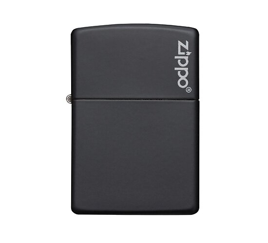 Classic zippo black matte with logo