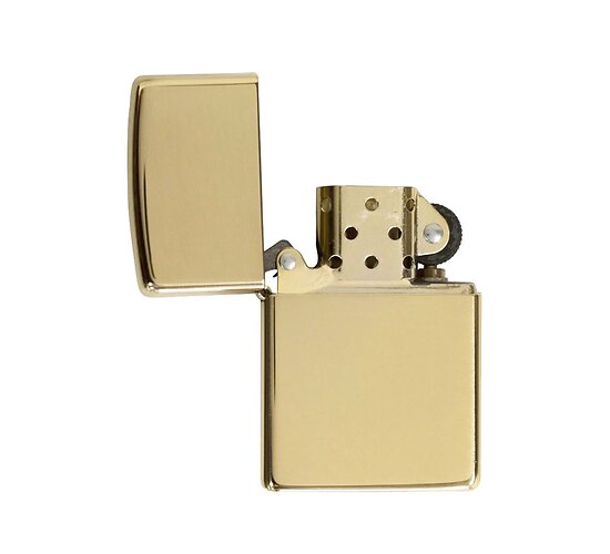 Classic zippo brass high polished