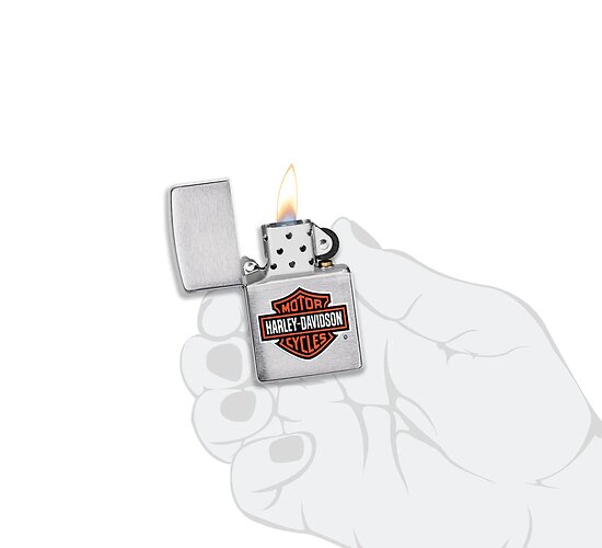 Classic zippo harley davidson chrome