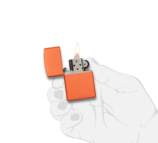 Classic zippo matte orange