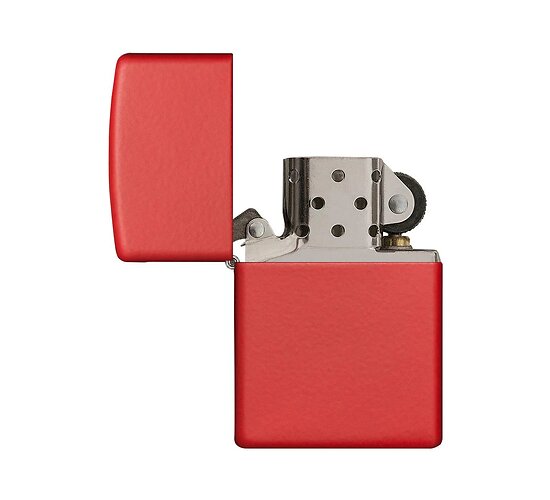 Classic zippo red matte