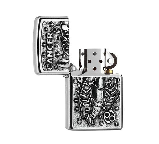 Classic zippo zodiac cancer