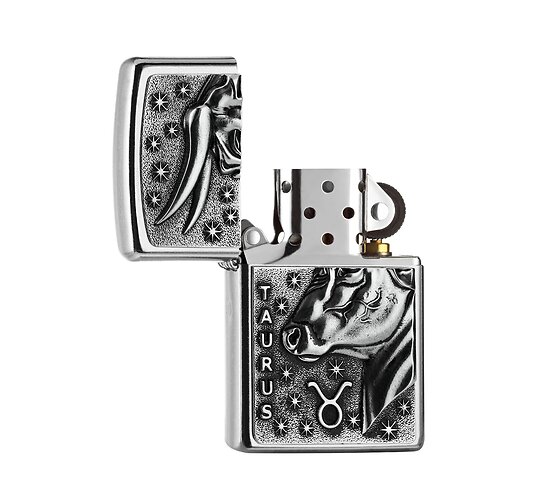 Classic zippo zodiac taurus