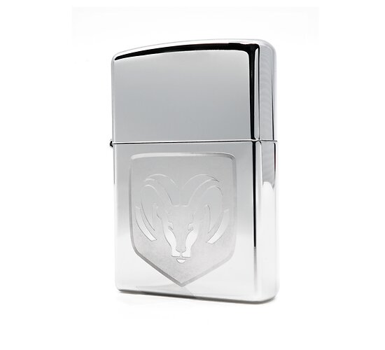 Dodge ram head logo zippo chrome