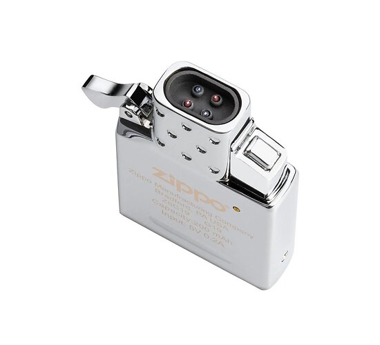 Double beam arc zippo insert