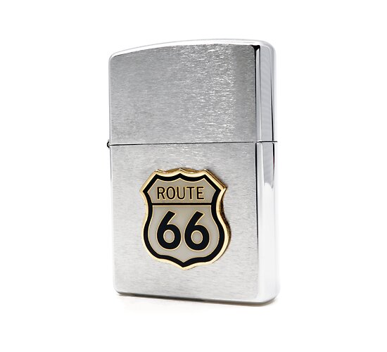 Embleem route 66 zippo
