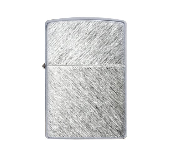 Herringbone sweep chrome zippo