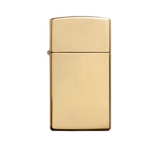 Zippo high polished brass Slim® case