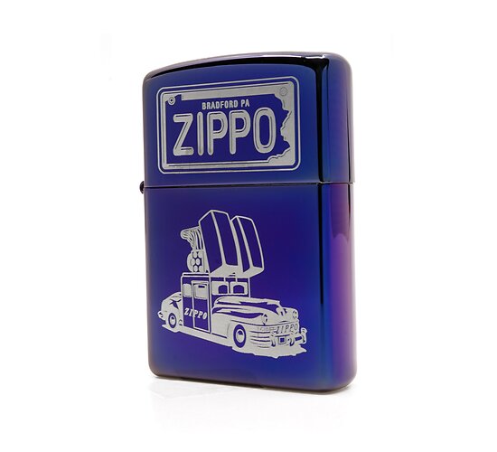 Indigo mood zippo car print