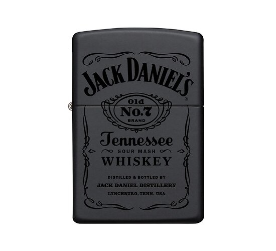 Jack daniels zippo black zwart
