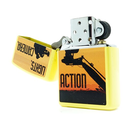 Lights camera action zippo