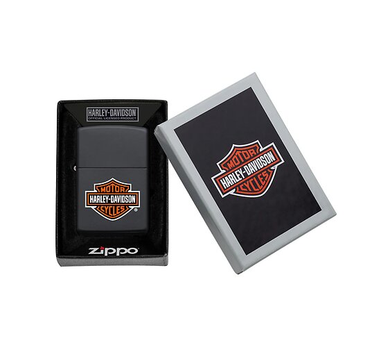 Doosje met de Harley Davidson Zwart van Zippo