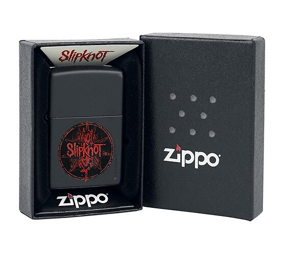 Officeel zippo doosje met zippo Slipknot Black
