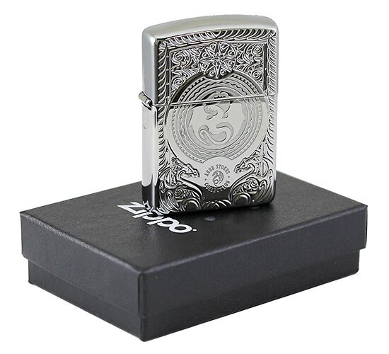 Zippo Anne Stokes Dragon Armor Chrome Windproof Lighter