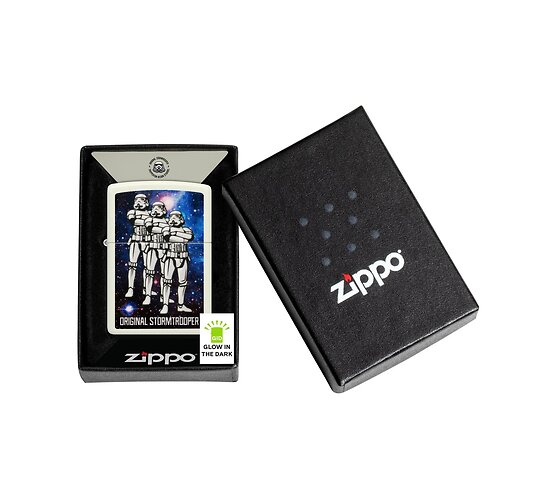 Original stormtrooper glow in the dark zippo