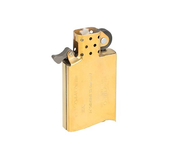 Original zippo slim insert brass
