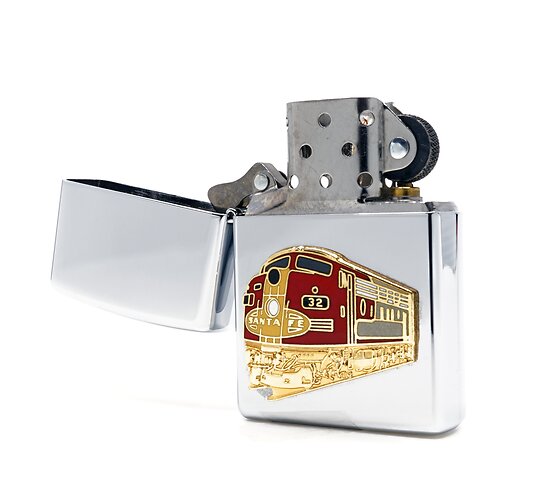 Santa fe zippo chrome inside