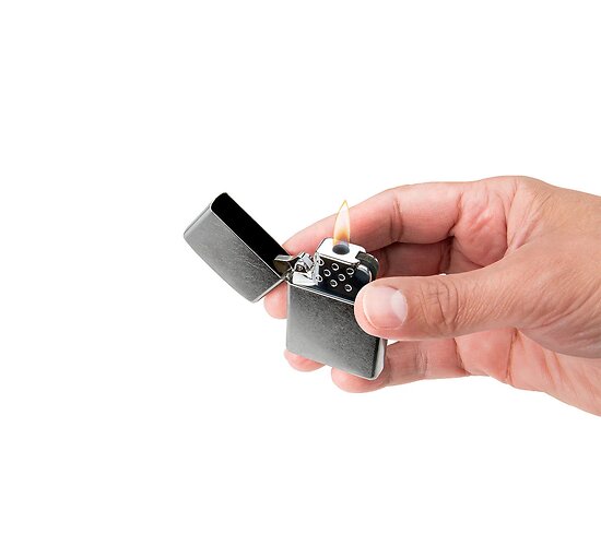 Yellow flame zippo insert butane