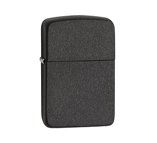 Zippo Replica 1941 Black Crackle™ antraciet zwarte aansteker met ruwe Black Crackle afwerking